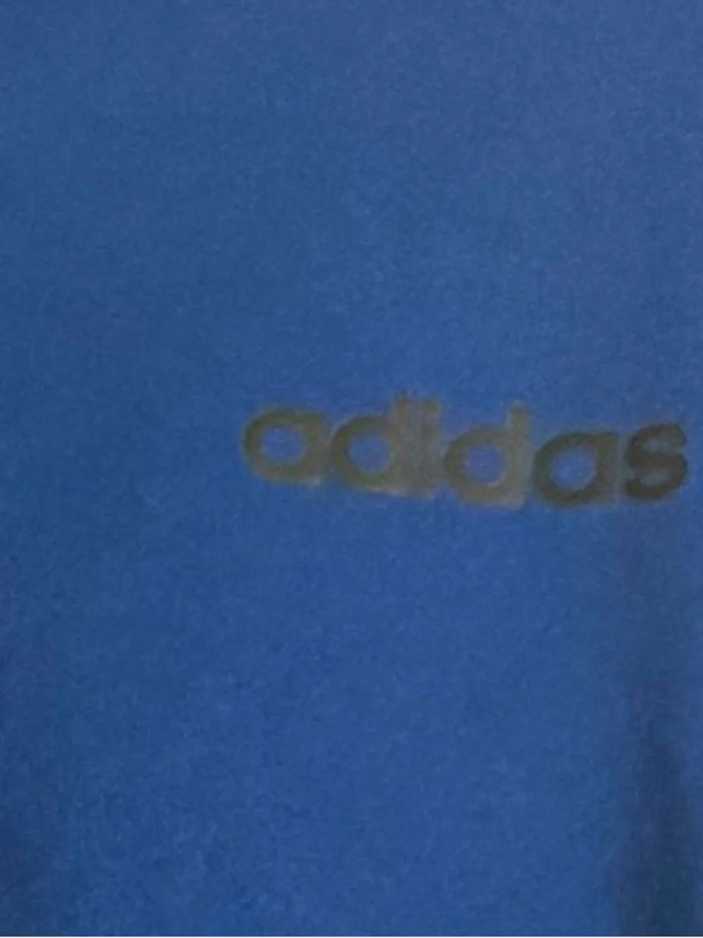 Adidas Blue & Black Performance Tee – Size L